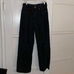 NWT Wild Fable High Waisted Baggy Black Jeans